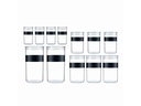 Bodum Vorratsglas Presso 12 Stück, 0.25 l/0.6 l/1 l/2 l,