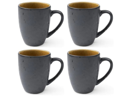 [90139611 868966] Bitz Kaffeetasse 300 ml, 4 Stück, Grau/Hellbraun
