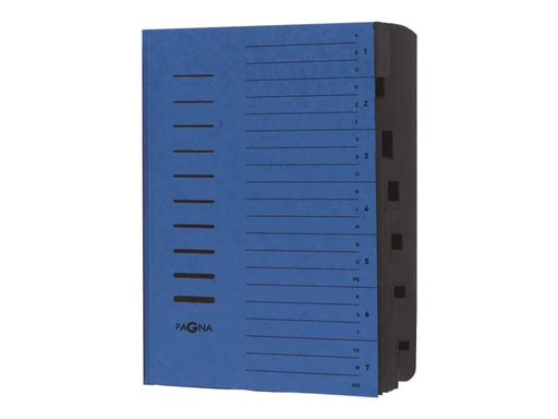[90139663 649097] Pagna Ordnungsmappe A4 mit 7 Fächer, Blau