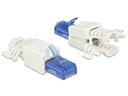 Delock Stecker RJ45 Cat.6A UTP werkzeugfrei, 2 Stück