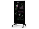 Legamaster Magnethaftendes Glassboard 175 cm x 95 cm, Schwarz