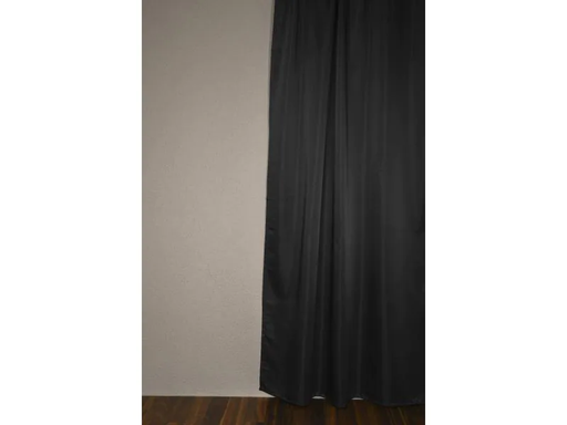 [90139851 923172] Stotz Decor AG Nachtvorhang mit Faltenband Carol 140 cm x 245 cm, Schwarz
