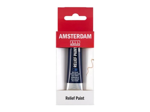 [90140030 1174074] Amsterdam Acrylfarbe Reliefpaint 502 Tiefblau deckend, 20 ml