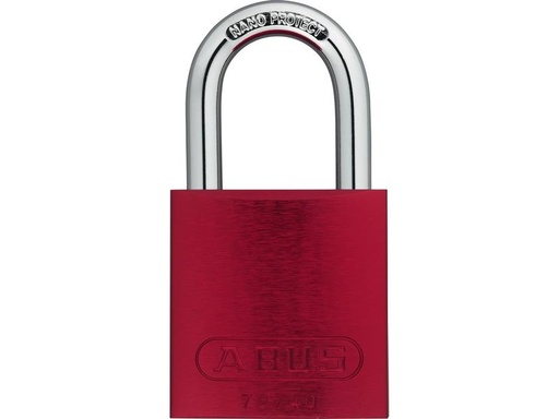 [90140063 1169258] Abus Vorhängeschloss 72/40 Rot Aluminium