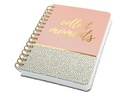 Jolie Notizbuch Sweet Dots A5, Dot, Gold/Rosa/Schwarz/Weiss