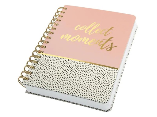 [90140099 1014774] Jolie Notizbuch Sweet Dots A5, Dot, Gold/Rosa/Schwarz/Weiss