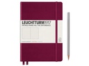 Leuchtturm Notizbuch Medium A5, Dot, 2-teilig, Port Rot