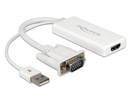 Delock Konverter mit USB-Audio, Weiss