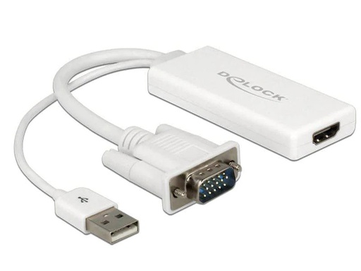 [90001379 323976] Delock Konverter mit USB-Audio, Weiss