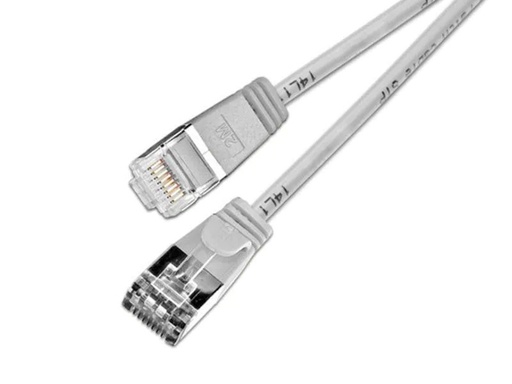 [90140391 353759] SLIM Slimpatchkabel RJ-45 - RJ-45, Cat 6, U/FTP, 0.25 m, Grau