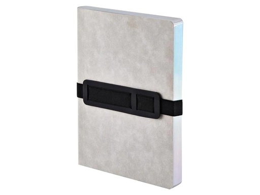 [90140414 1189676] Nuuna Notizbuch Voyager L Grey, 22 x 16.5 cm, Dot, Grau