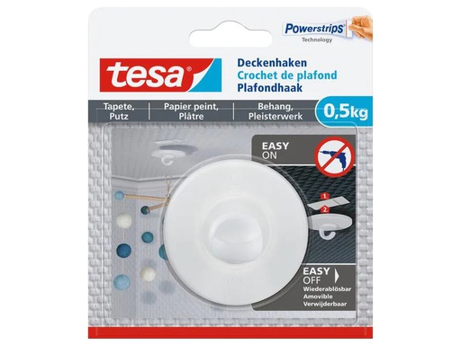 [90140550 1109798] tesa Deckenhaken für Tapete &amp; Putz 0.5 kg