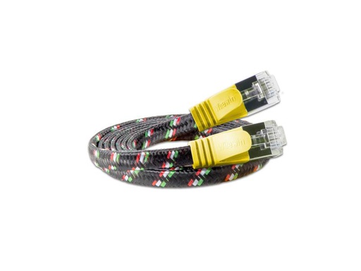 [90140596 355235] SLIM Slimpatchkabel RJ-45 - RJ-45, Cat 6, STP, 0.25 m, Gelb