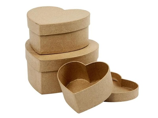 [90140603 655107] Creativ Company Papp-Schachtel 5 - 7,5 cm , 3 Stück