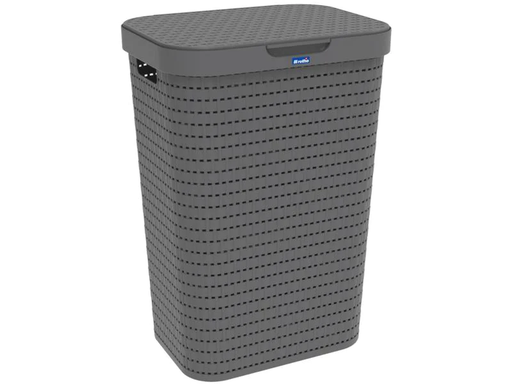 [90140630 1125105] Rotho Wäschesammler Country 55 l, Anthrazit