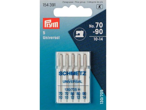 [90140632 1174954] Prym Nähmaschinennadel Standard Nr. 70-90, 5 Stück