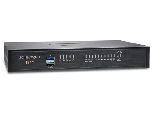 [90140802 1160877] SonicWall Firewall TZ-570 TotalSecure Advanced Appliance, w/APSS, 1yr