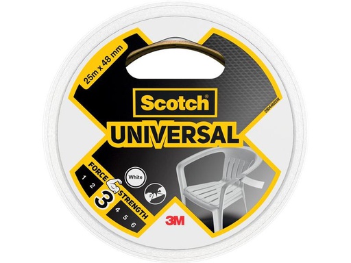 [90140813 1160687] 3M Klebeband Scotch Universal 48 mm x 25 m, Weiss