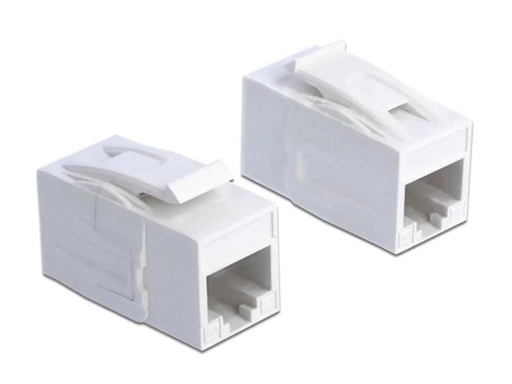 [90140893 1009504] Delock Keystone-Modul RJ-45 - RJ-45, Cat.6A, UTP  weiss