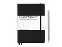 Leuchtturm Notizbuch Medium A5, Blanko, Schwarz