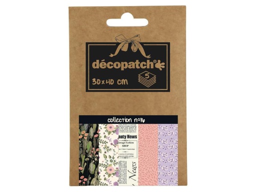 [90140924 878114] décopatch Decopatch-Papier Nr. 16, 5 Blatt