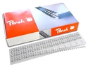 Peach Binderücken PW095-01 10 mm Draht Silber, 100 Stück