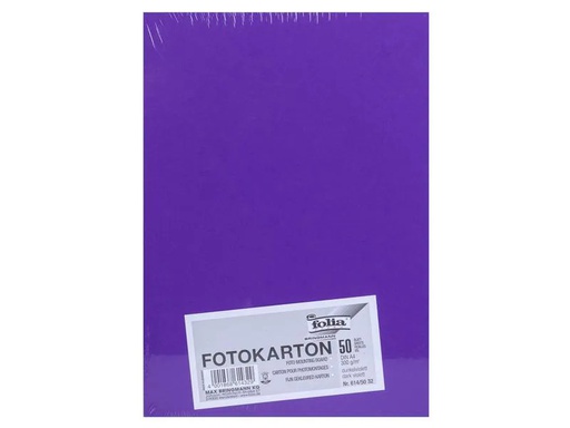 [90141061 1098829] Folia Fotokarton A4, 300 g/m², 50 Blatt, Dunkelviolett