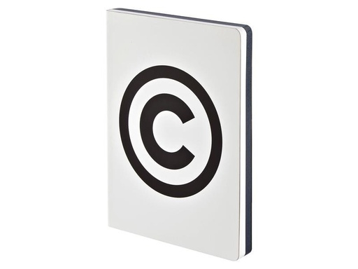 [90141150 1189663] Nuuna Notizbuch Graphic L Copyright, 22 x 16.5 cm, Dot