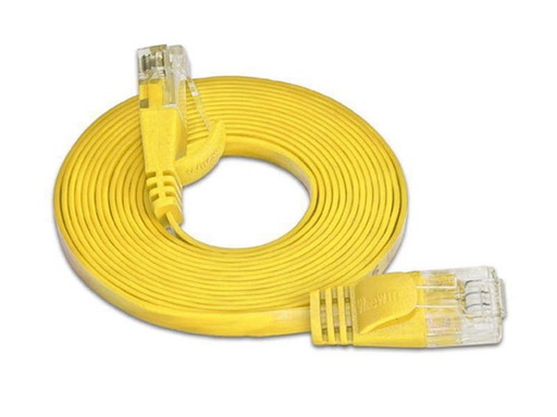 [90141297 314633] SLIM Slimpatchkabel RJ-45 - RJ-45, Cat 6, UTP, 2 m, Gelb