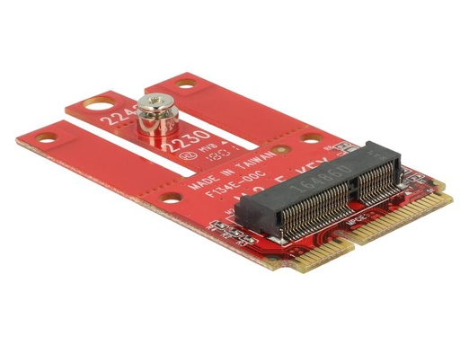 [90141434 1052060] Delock Mini-PCI-Express-Karte Mini-PCIe - M.2 Key-E USB2.0