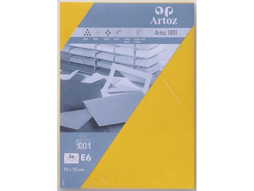 [90014131 1212396] Artoz Couvert 1001, E6, 5 Stück, Sonnengelb