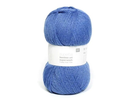 [90141579 1156836] Rico Design Wolle Bamboo Uni für Socken 100 g, Hellblau