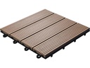 Florco Balkon-& Terrassenplatten WPC braun 30 x 30, 6 Stk.
