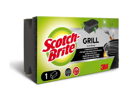[90142339 1095552] 3M Reinigungsschwamm Scotch-Brite Grill 1 Stück