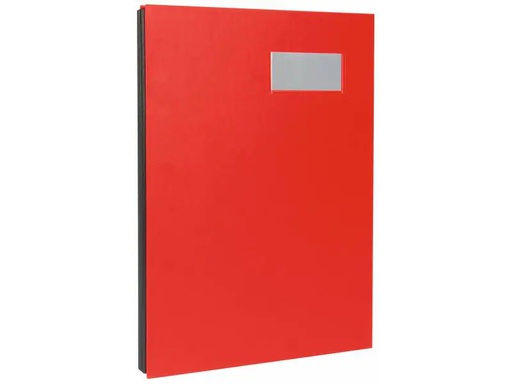 [90142415 1093559] Biella Unterschriftenmappe A4 10-teilig, Rot