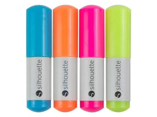 [90142479 471802] Silhouette Zubehör Zeichenstifte-Set Neon 4 Stück