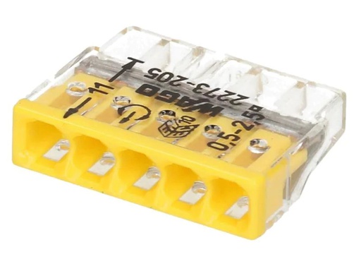 [90014229 941740] WAGO Steckklemme Contact COMPACT 5-fach, 6 Stück