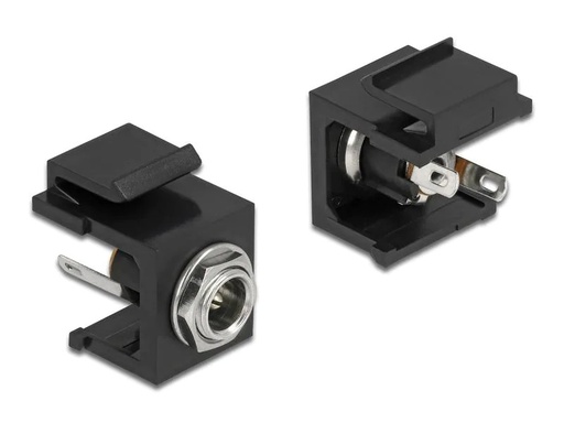 [90142546 1192232] Delock Keystone-Modul DC 5.5 x 2.5 mm Buchse schwarz