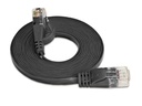 SLIM Slimpatchkabel RJ-45 - RJ-45, Cat 6, UTP, 0.15 m, Schwarz