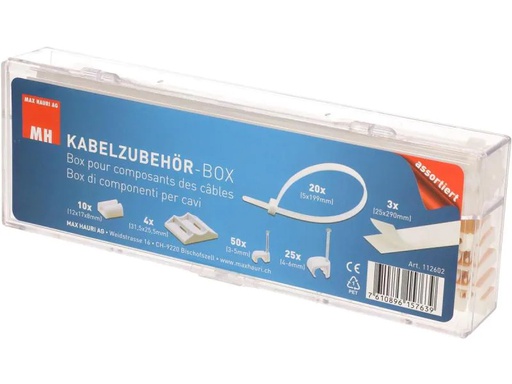 [90014264 1061126] Max Hauri Kabelbinder Zubehörbox mit 112 Stück