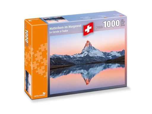 [90142869 1018141] Carta.Media Puzzle Matterhorn im Morgenrot