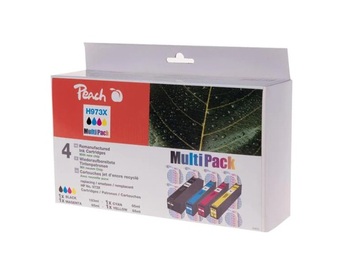 [90142875 754594] Peach Tinte HP Nr. 973X MultiPack Black/Cyan/Magenta/Yellow