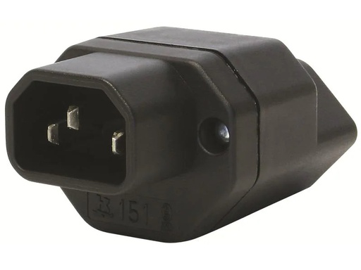 [90142879 89762] STEFFEN Adapterstecker C14 - T13 Schwarz