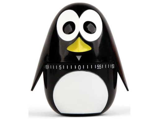 [90142936 1124753] Kikkerland Küchentimer Pinguin Schwarz