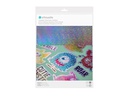 Silhouette Stickerpapier Holographic dots Silber