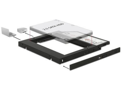 [90143061 402166] Delock DVD-Schacht Adapter für 2.5-HDD/SSD
