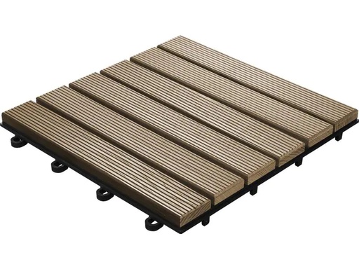 [90143249 1189828] Florco Balkon-&amp; Terrassenplatten Esche, 6 Latten 30 x 30, 6 Stk.