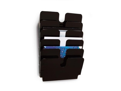 [90143256 1020427] DURABLE Prospektständer Flexiplus 6 A4 quer, Schwarz