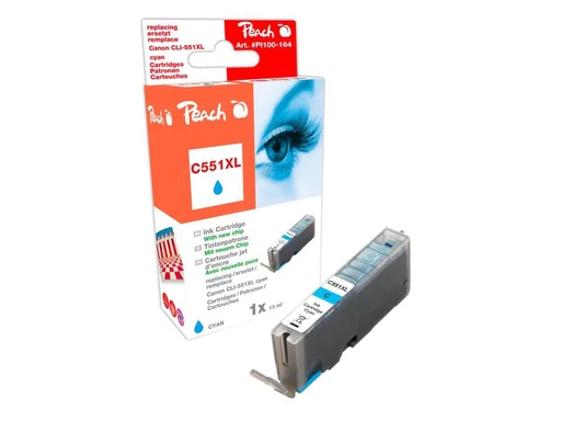 [90143312 260243] Peach Tinte Canon CLI-551C Cyan
