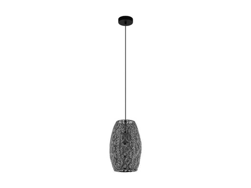 [90143389 1100813] EGLO Leuchten Pendelleuchte RIYADH 1x E27, Schwarz